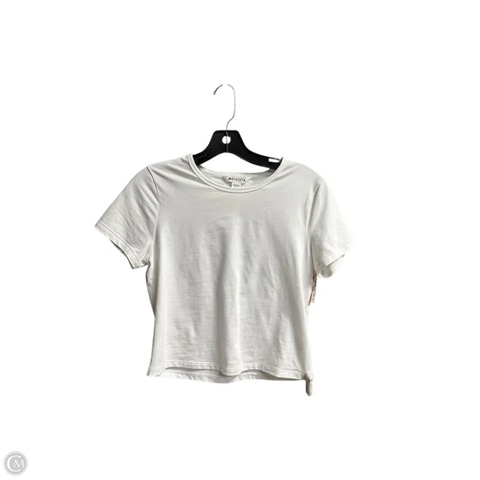 Athletic Top Short Sleeve By Athleta In White, Size: S