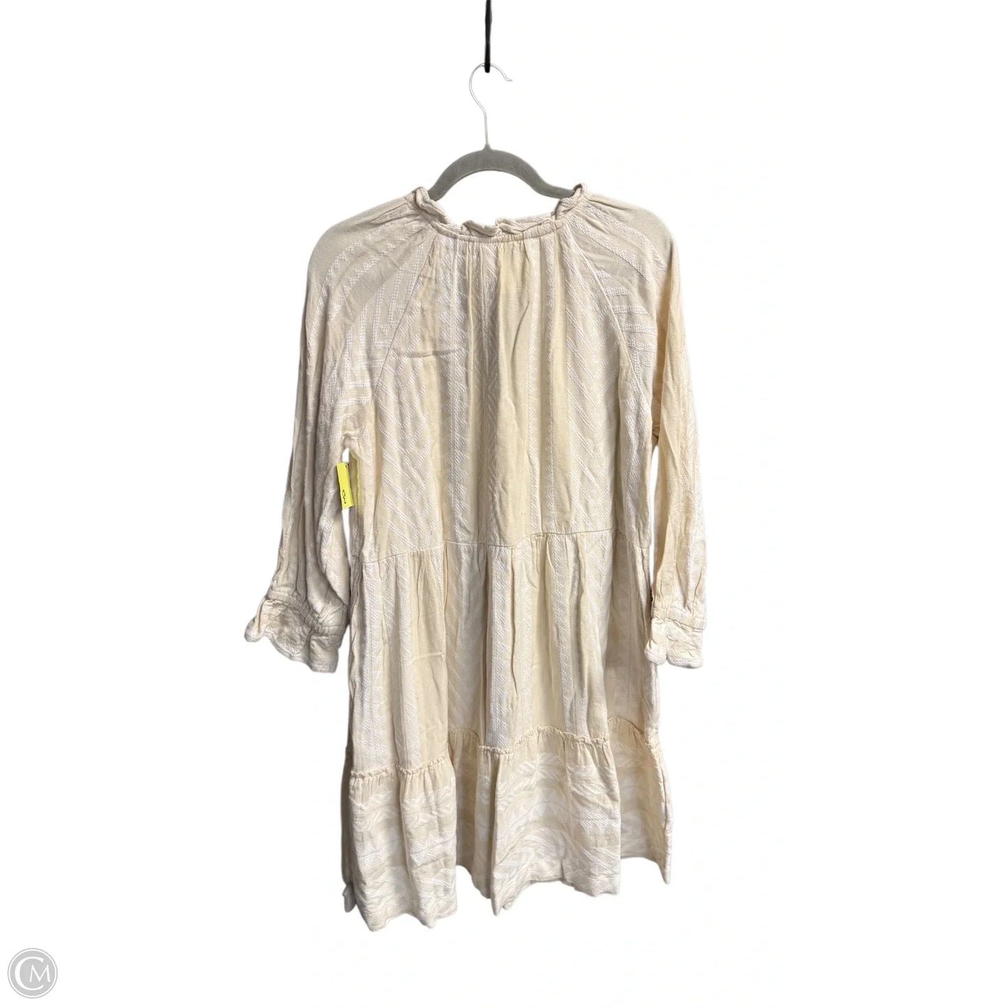 Dress Casual Short By Maeve In Cream & White, Size: Mp