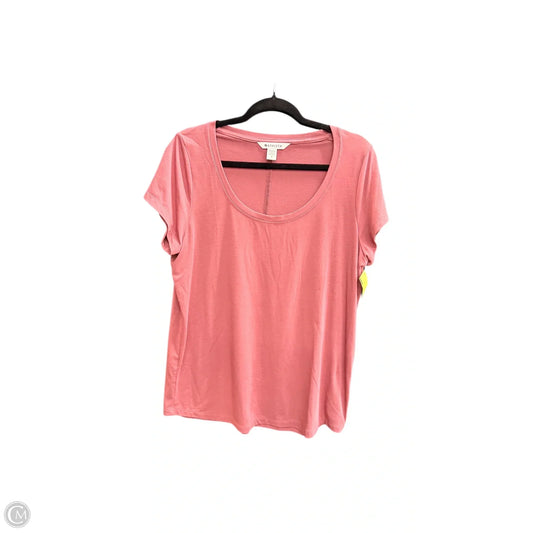 Athletic Top Short Sleeve By Athleta In Mauve, Size: M