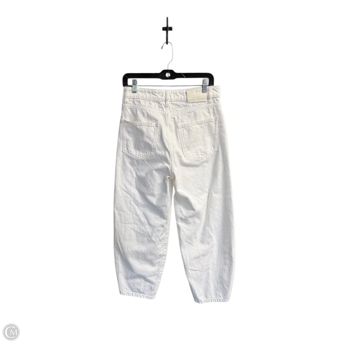 Jeans Wide Leg By Dl1961 In White Denim, Size: 4