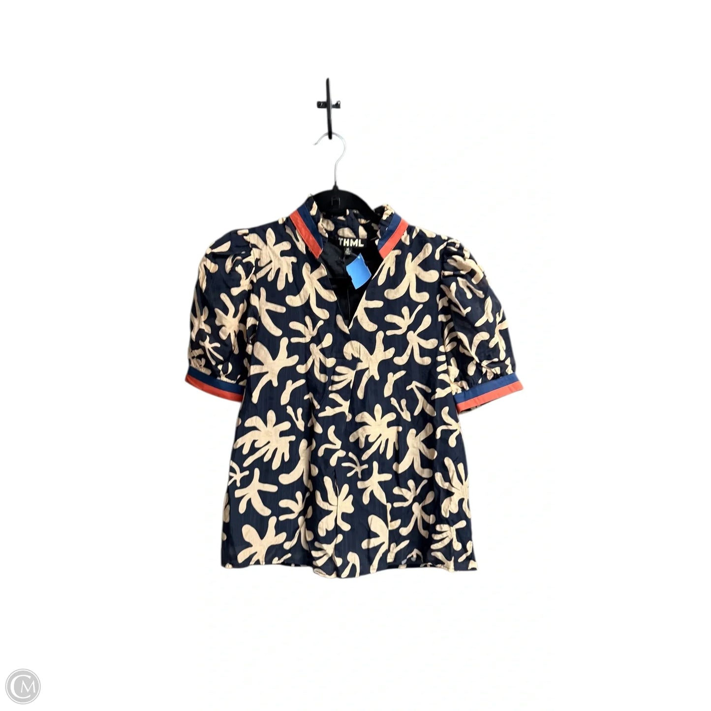 Top Short Sleeve By Thml In Multi-colored, Size: Xs