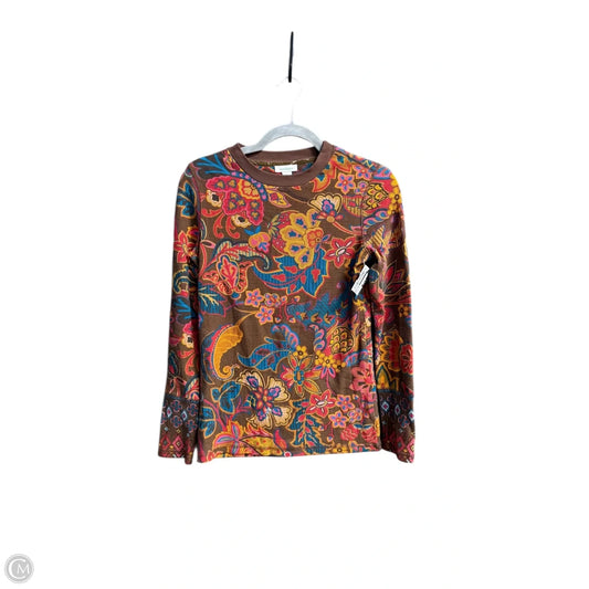 Top Long Sleeve By Sundance In Floral Print, Size: Xs