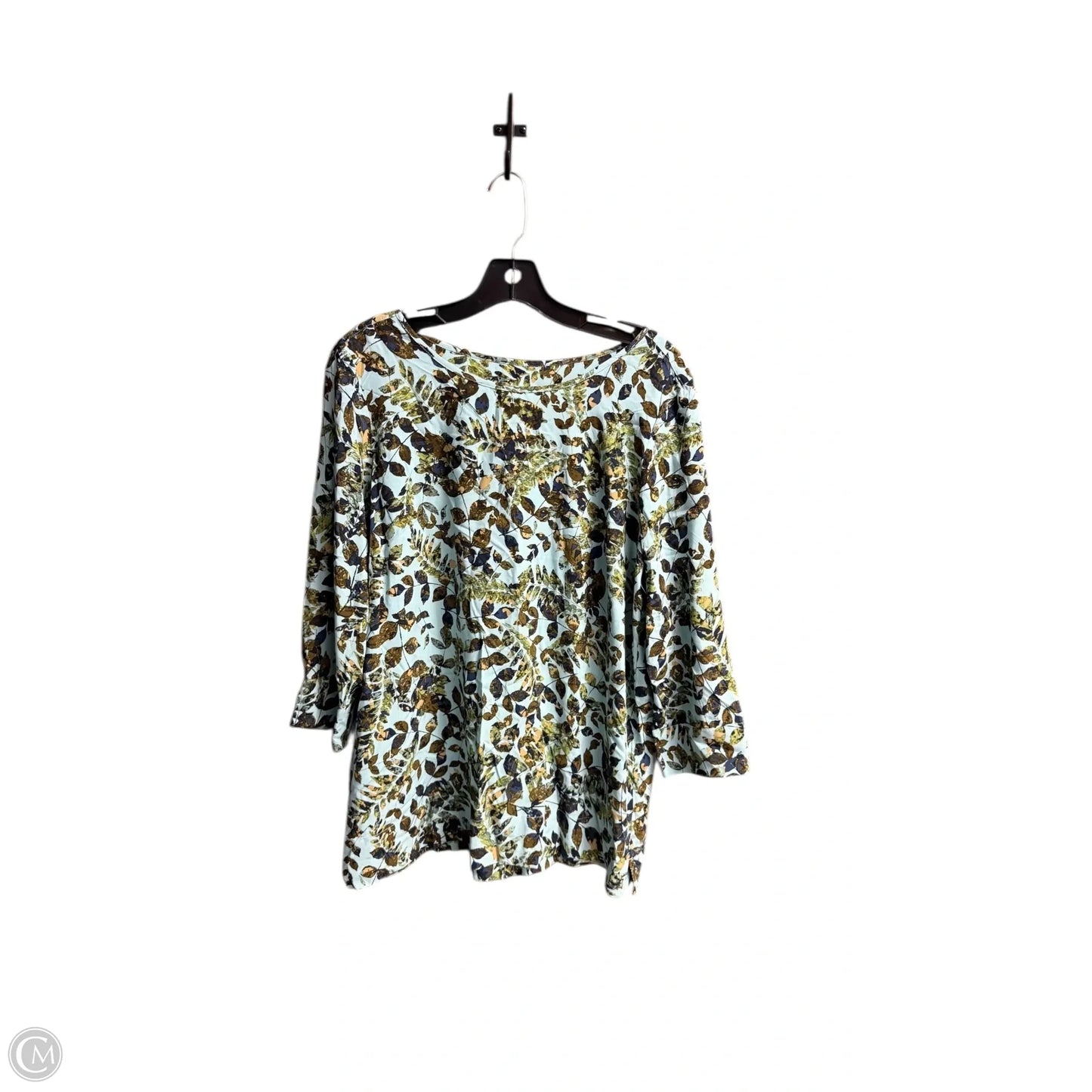 Top Long Sleeve By J. Jill In Floral Print, Size: M