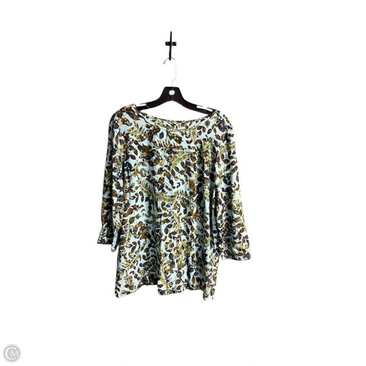 Top Long Sleeve By J. Jill In Floral Print, Size: M