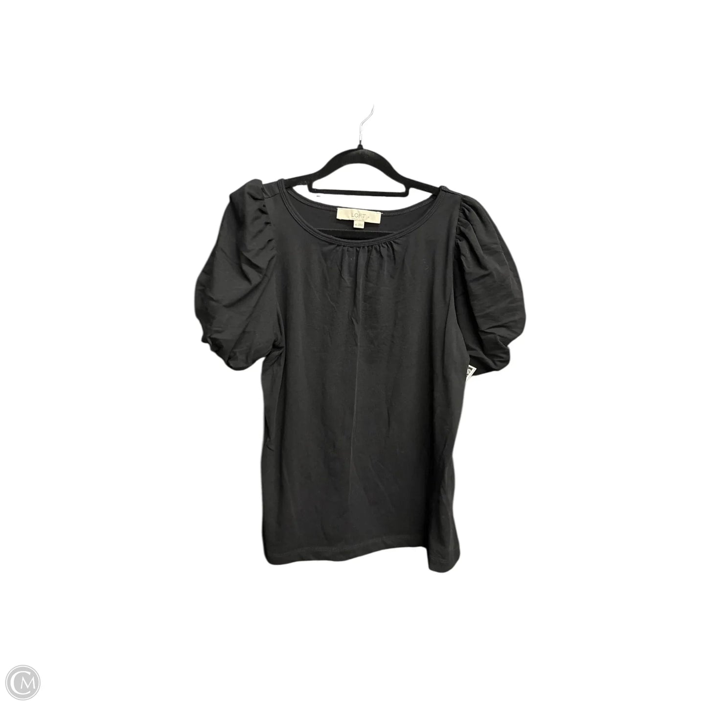 Top Short Sleeve By Loft In Black, Size: Xs