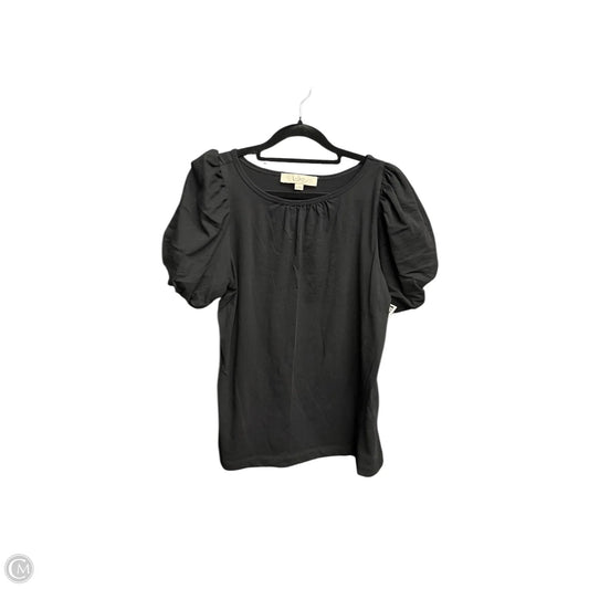 Top Short Sleeve By Loft In Black, Size: Xs
