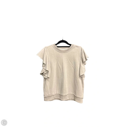 Top Short Sleeve By Clothes Mentor In Grey, Size: S