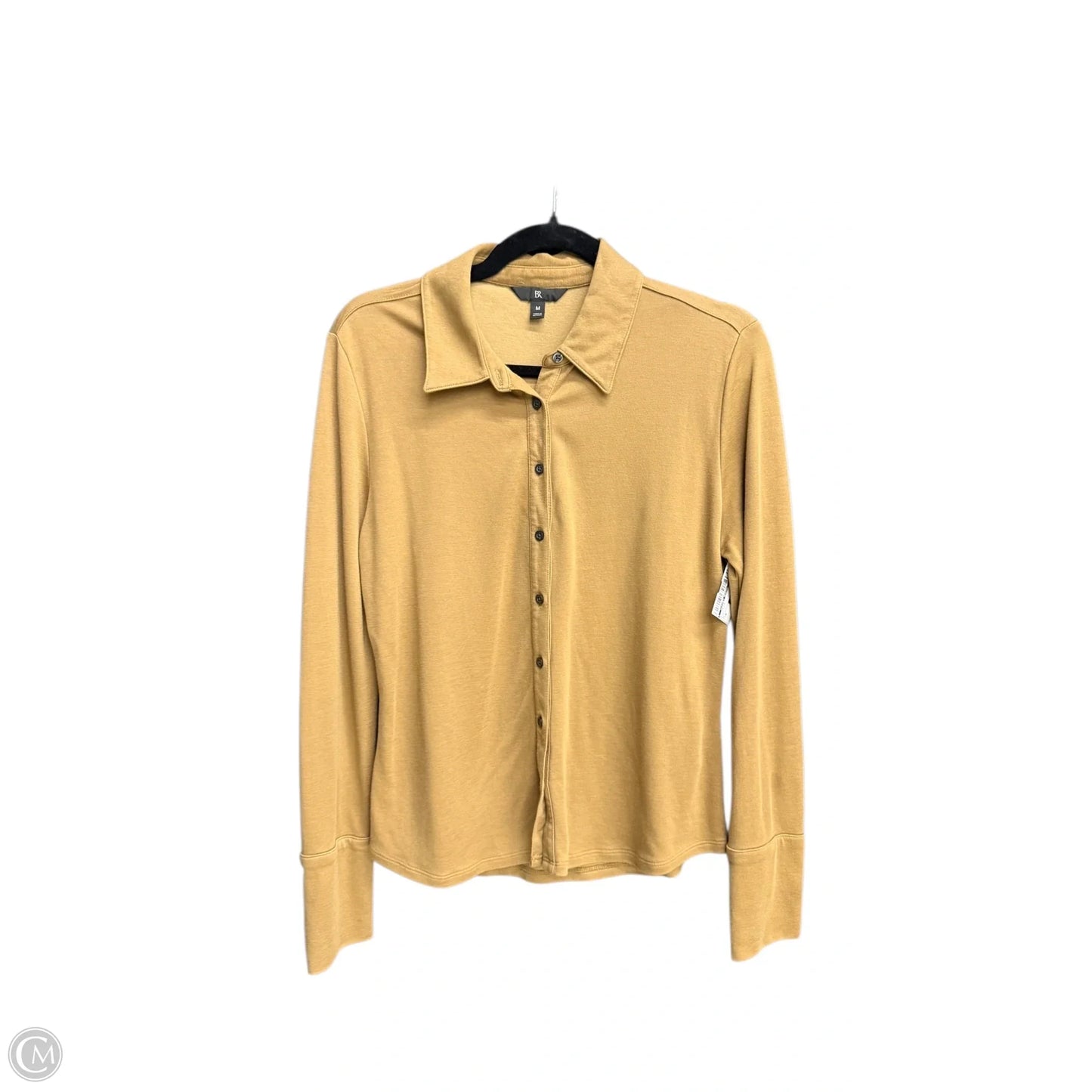 Blouse Long Sleeve By Clothes Mentor In Brown, Size: M