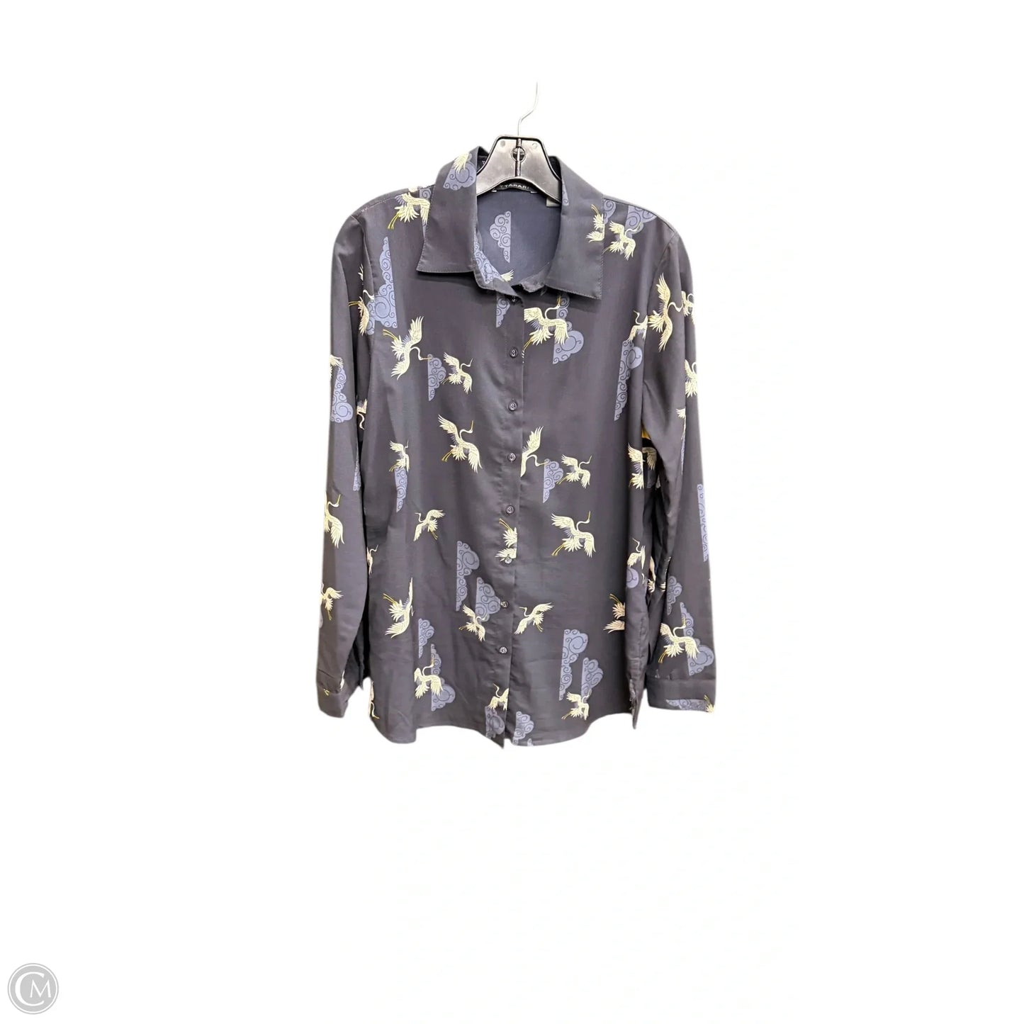 Top Long Sleeve By Tahari In Blue, Size: S