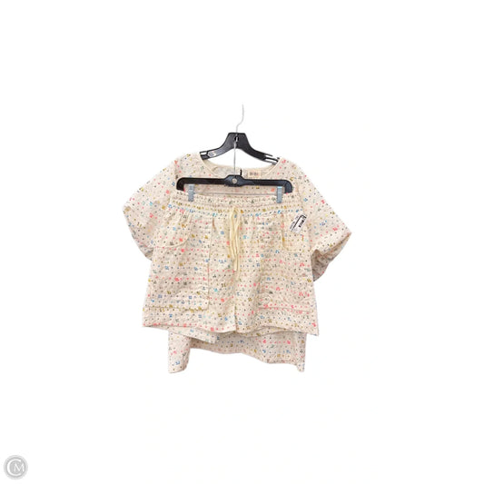 Shorts Set By Bibi In Cream, Size: Xl