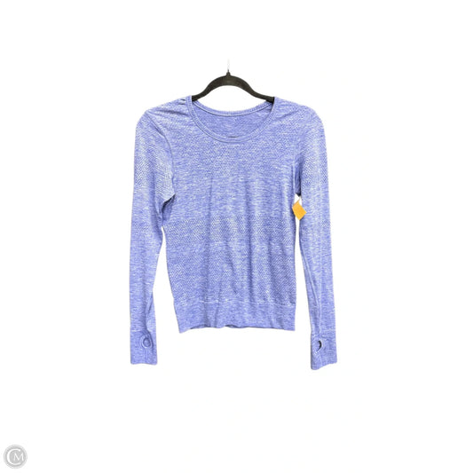Athletic Top Long Sleeve Crewneck By Lululemon In Blue, Size: S