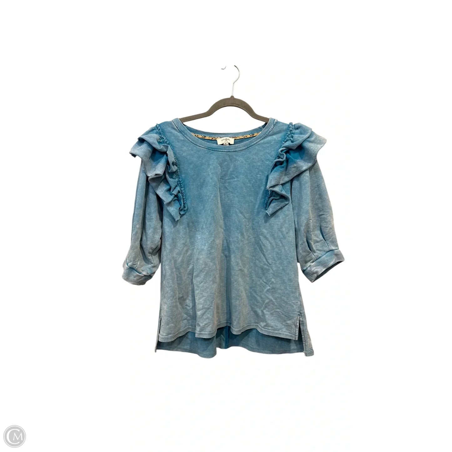 Top Short Sleeve By Umgee In Blue, Size: M