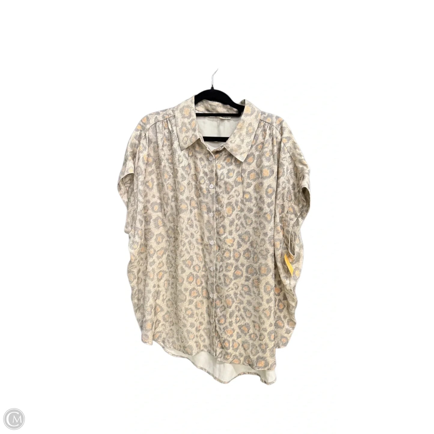 Top Short Sleeve By Jodifl In Animal Print, Size: M