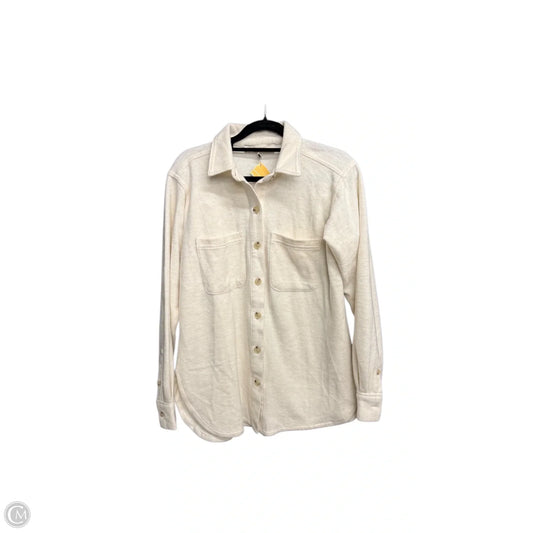 Top Long Sleeve By Loft In Cream, Size: Xs
