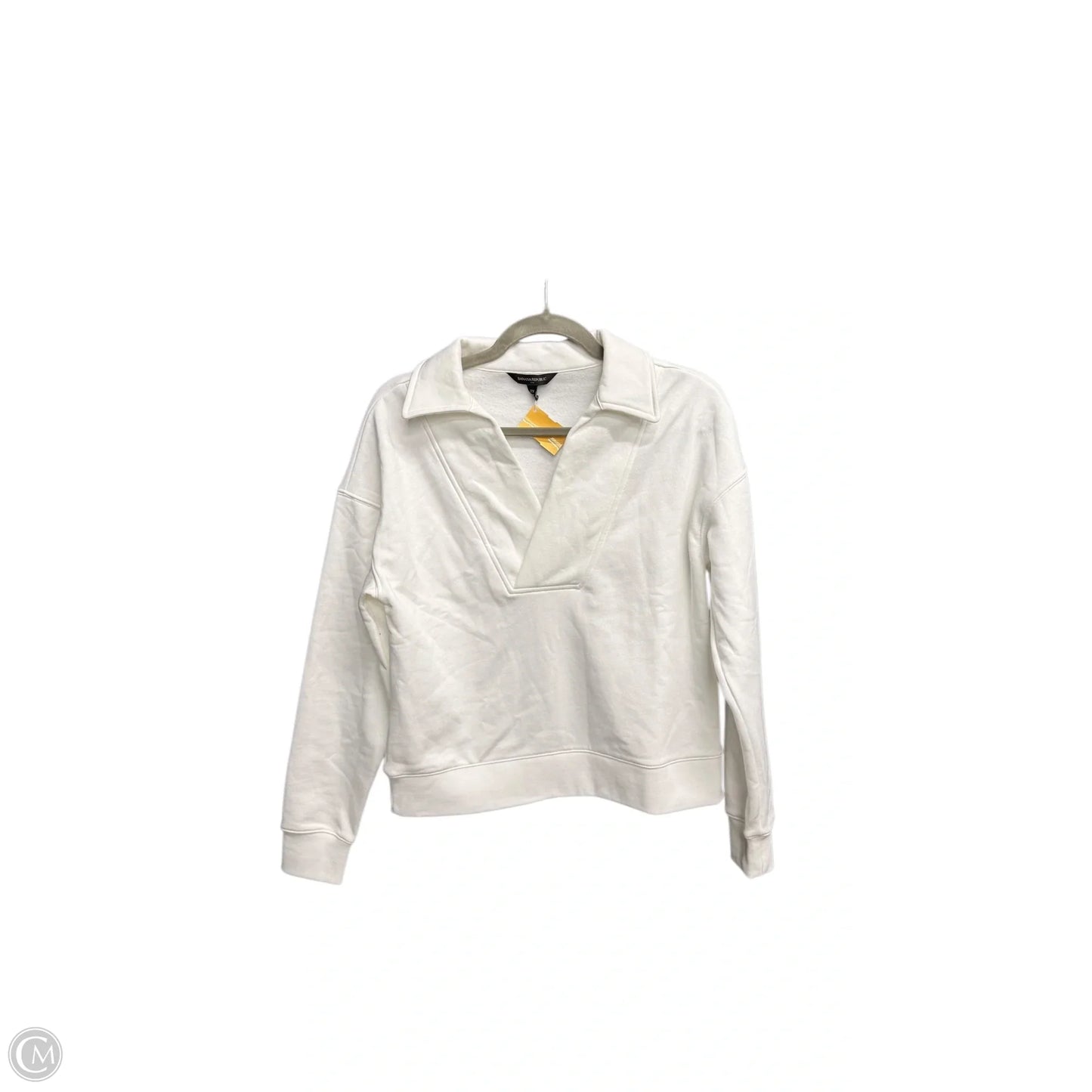 Sweatshirt Collar By Banana Republic In White, Size: Xs
