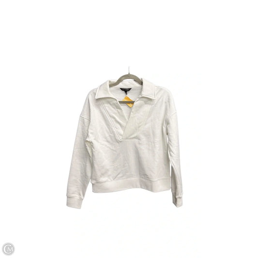 Sweatshirt Collar By Banana Republic In White, Size: Xs