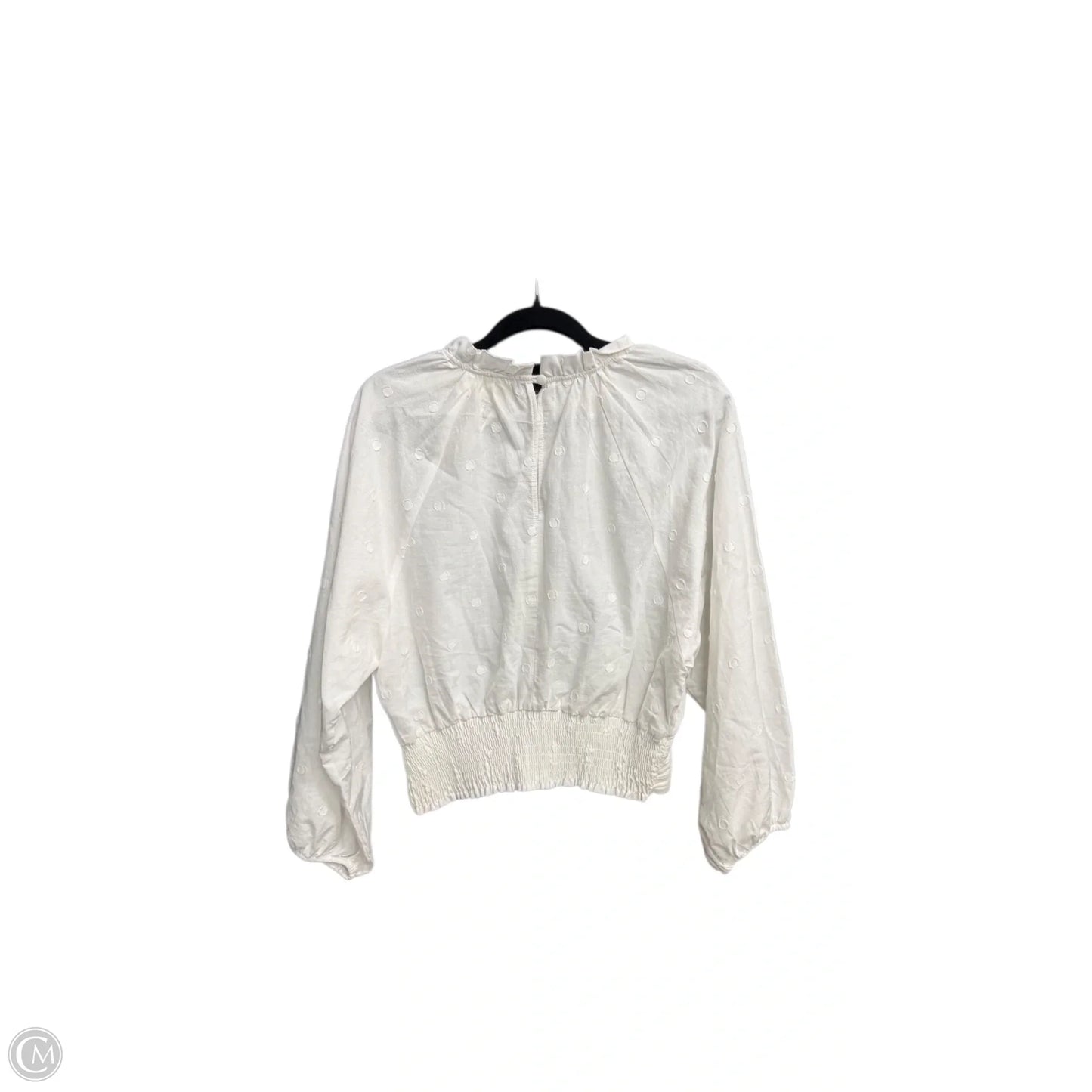 Top Long Sleeve By Maeve In White, Size: Xs