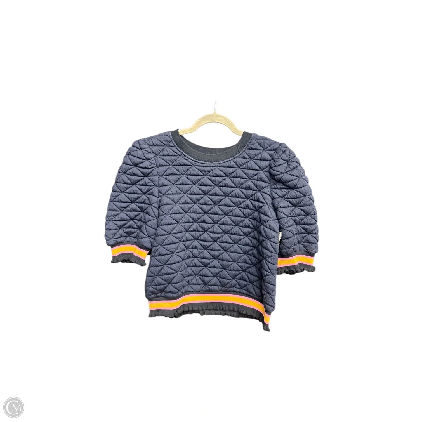 Top Short Sleeve By Voy In Navy, Size: S