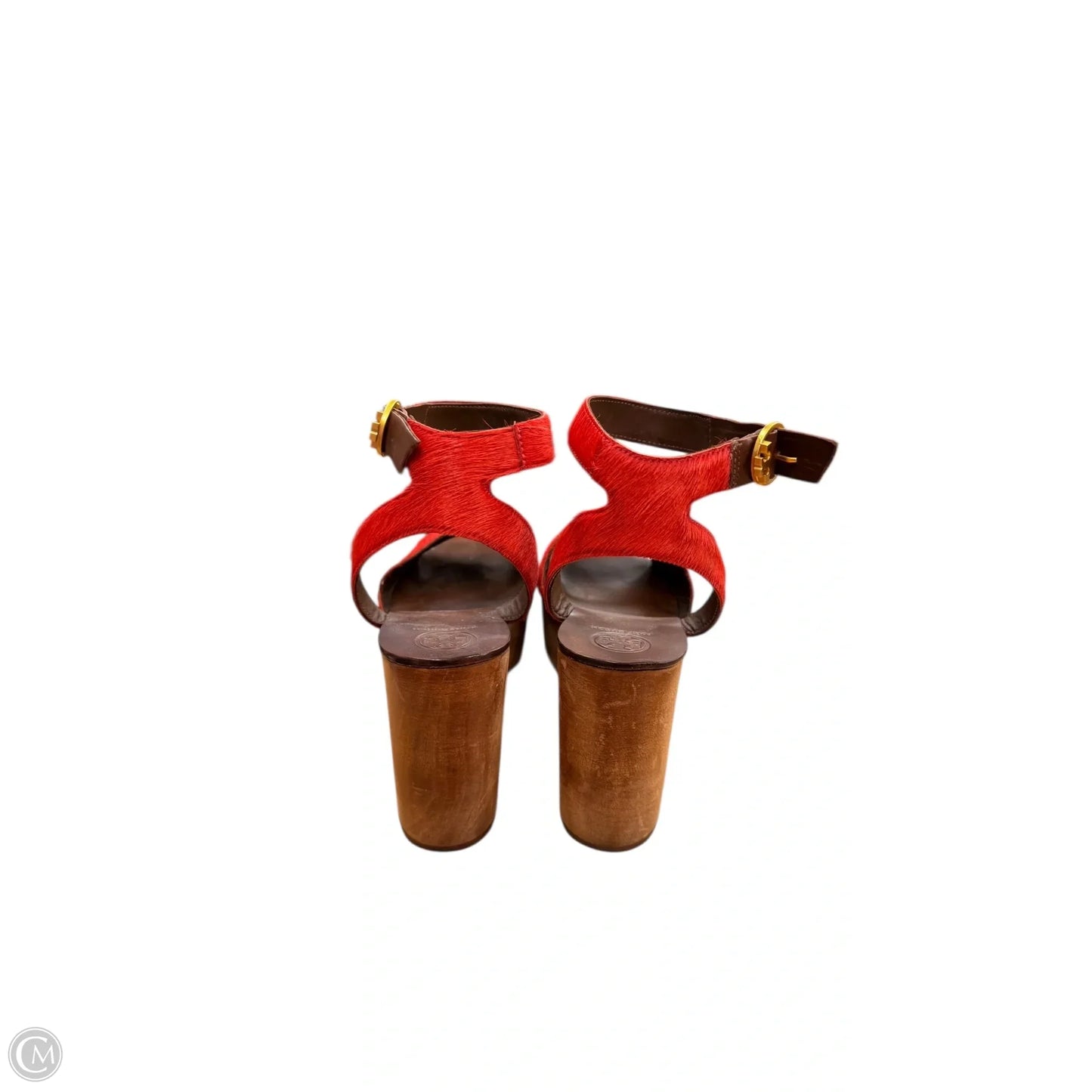 Sandals Designer By Tory Burch In Brown & Red, Size: 8.5