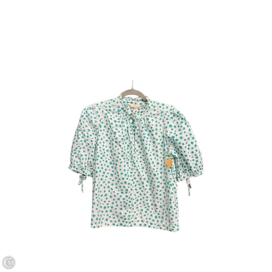 Top Short Sleeve By Rebecca Taylor In Floral Print, Size: S