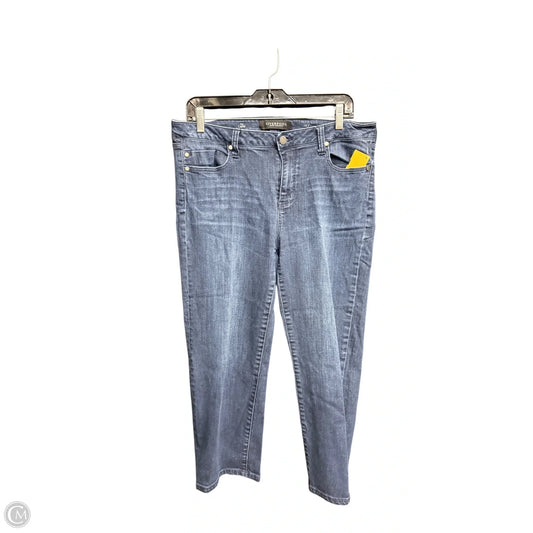 Jeans Skinny By Liverpool In Blue Denim, Size: 14