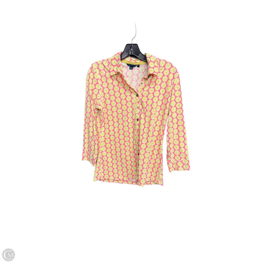 Top Long Sleeve By Boden In Floral Print, Size: M