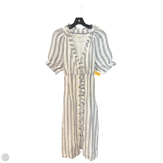 Dress Casual Midi By Pilcro In Striped Pattern, Size: M