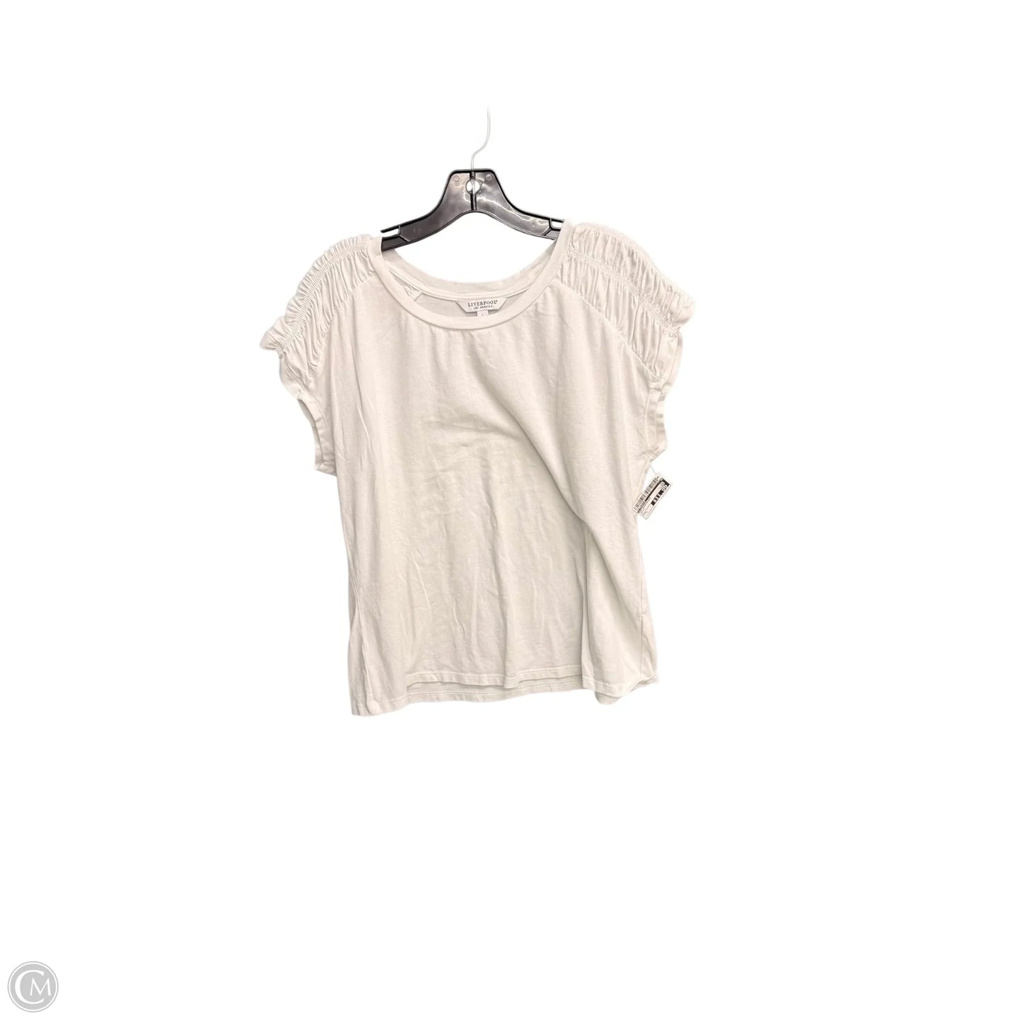 Top Sleeveless By Liverpool In White, Size: L