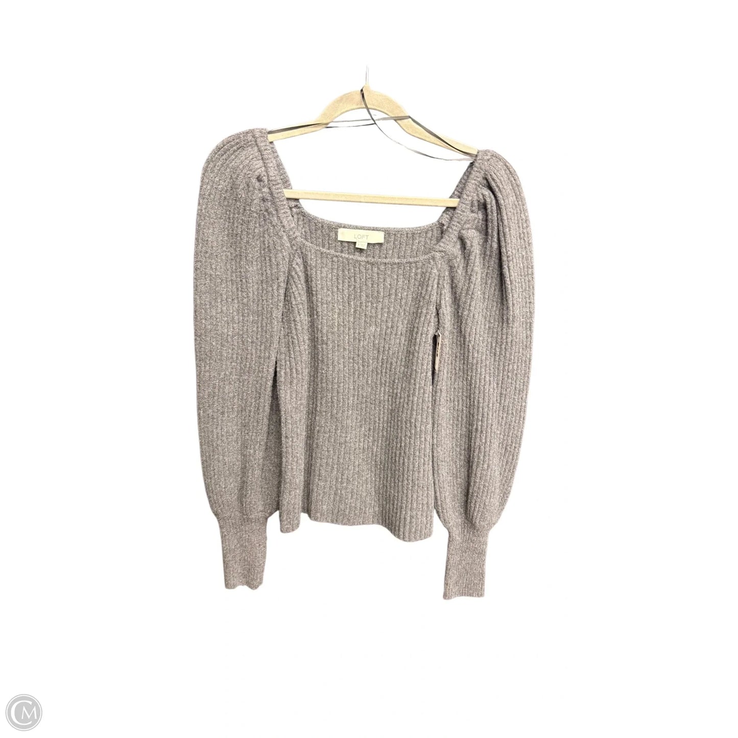 Top Long Sleeve By Loft In Grey, Size: S