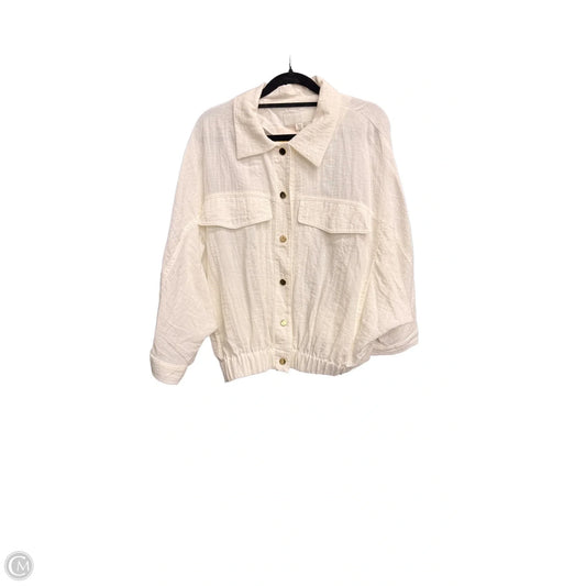 Top Short Sleeve By Zara In White, Size: S