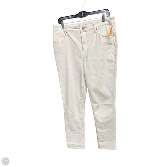 Jeans Skinny By Chicos In White Denim, Size: 8l