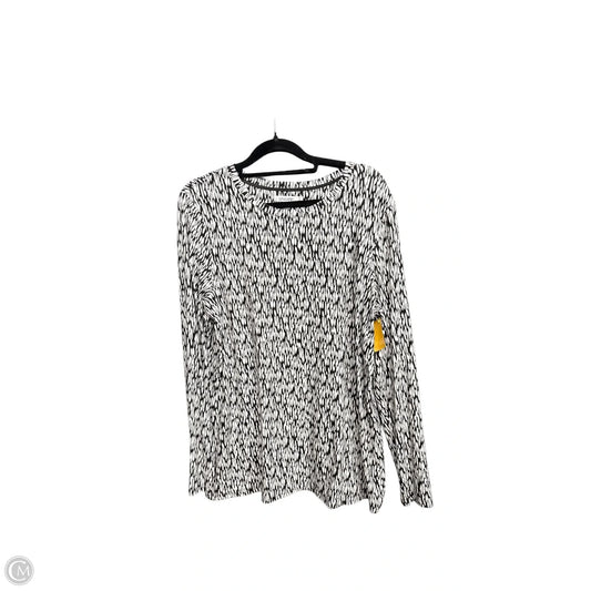 Top Long Sleeve By Chicos In Animal Print, Size: L