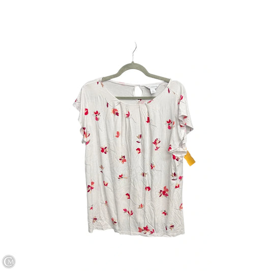 Top Sleeveless By Liz Claiborne In Floral Print, Size: Xl