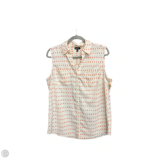 Top Sleeveless By Talbots In Polkadot Pattern, Size: L