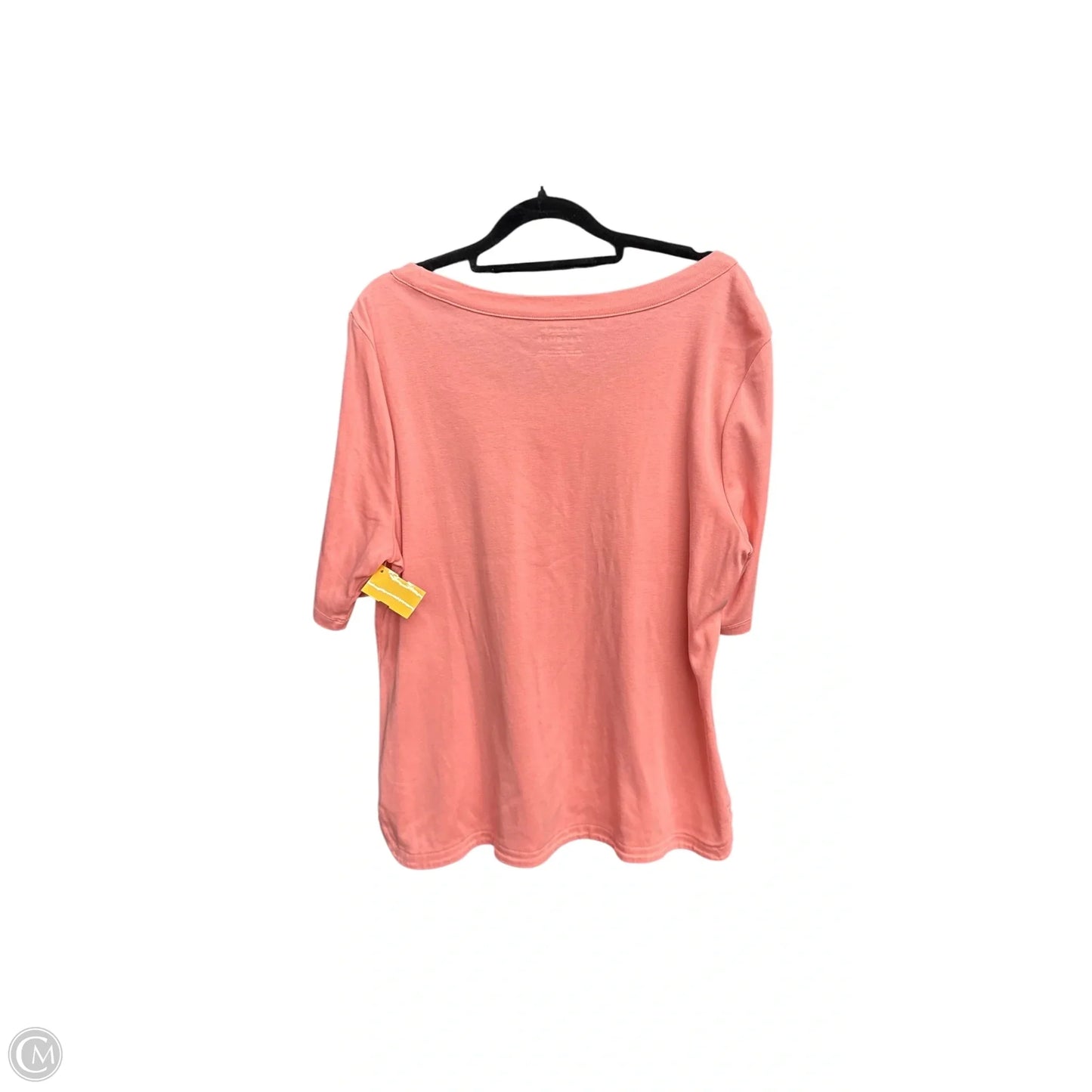 Top Short Sleeve By Talbots In Pink, Size: Xl