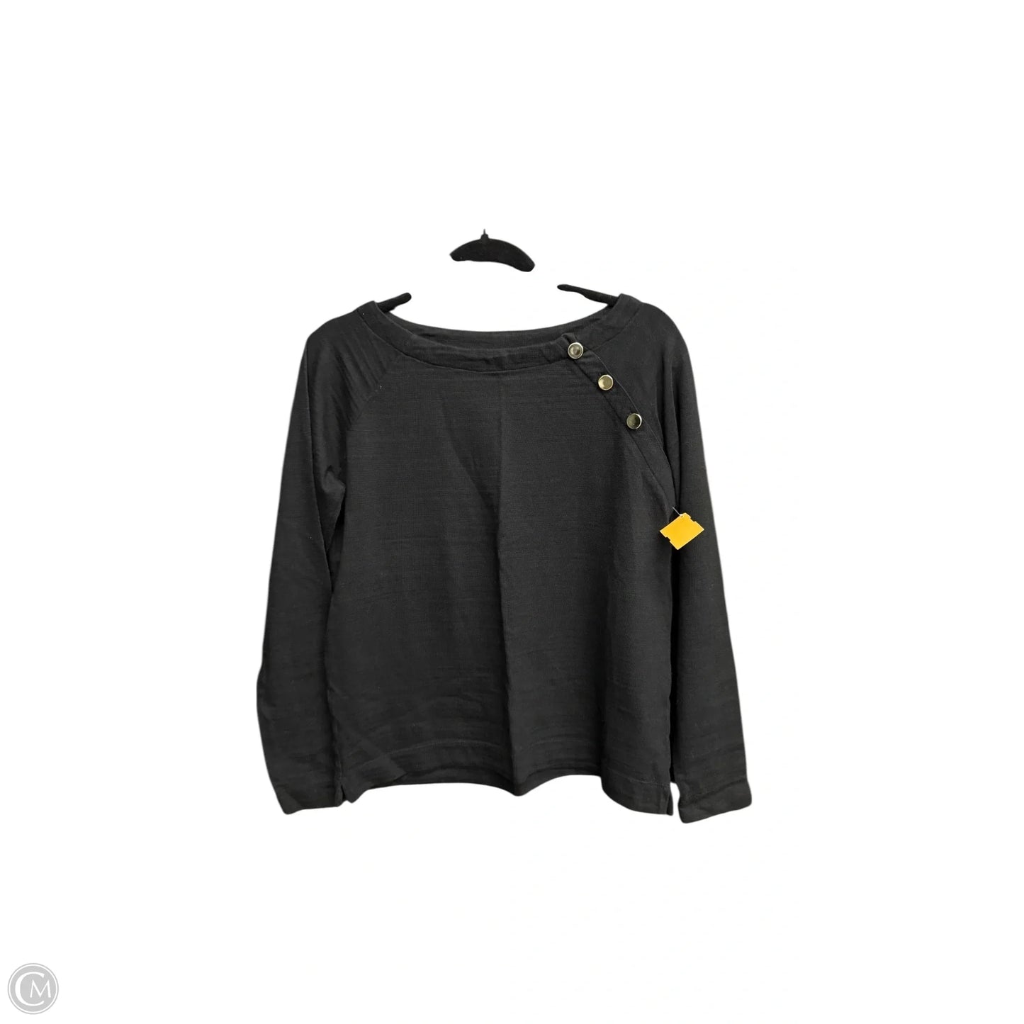 Top Long Sleeve By Loft In Black, Size: S