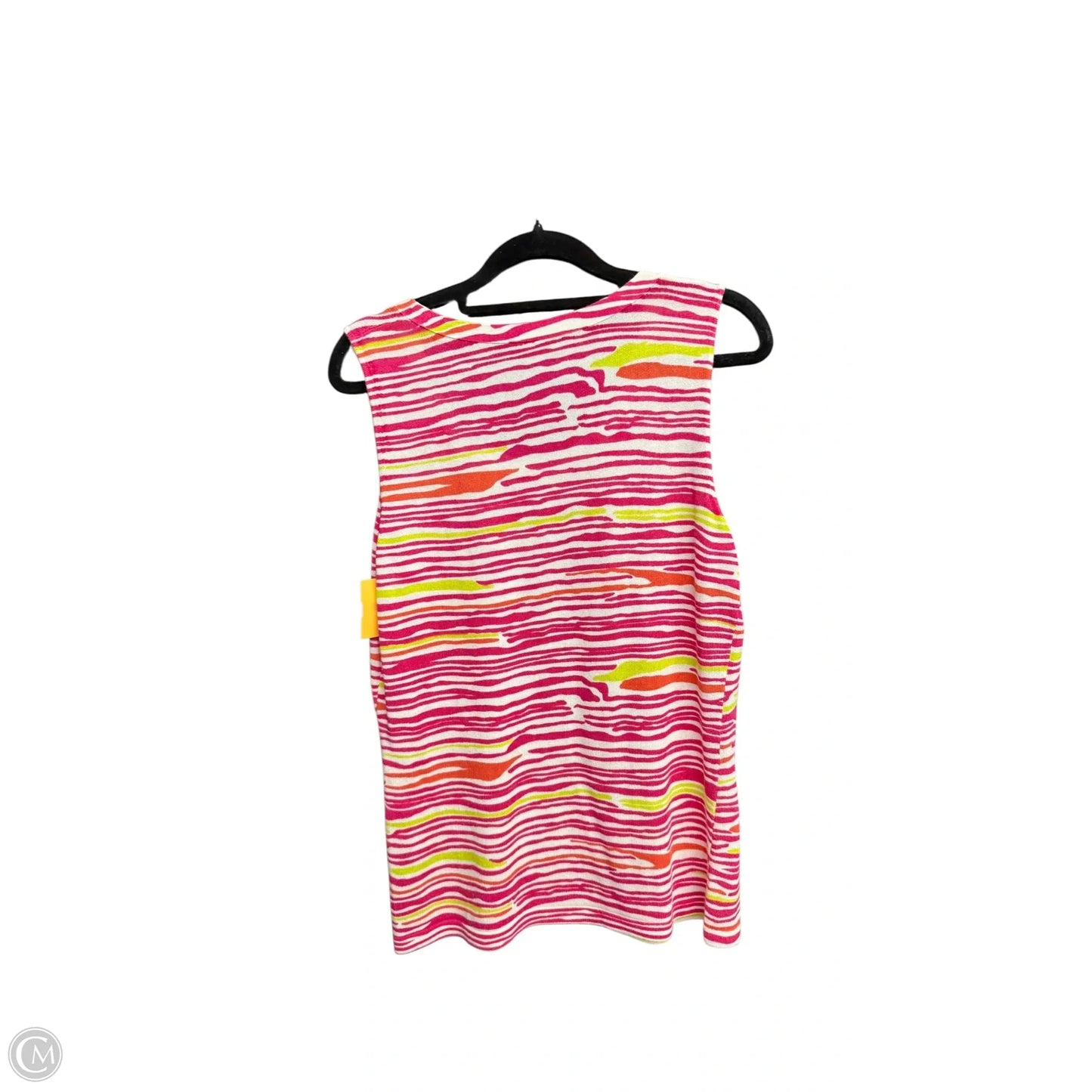 Top Sleeveless Designer By Lafayette 148 In Striped Pattern, Size: M