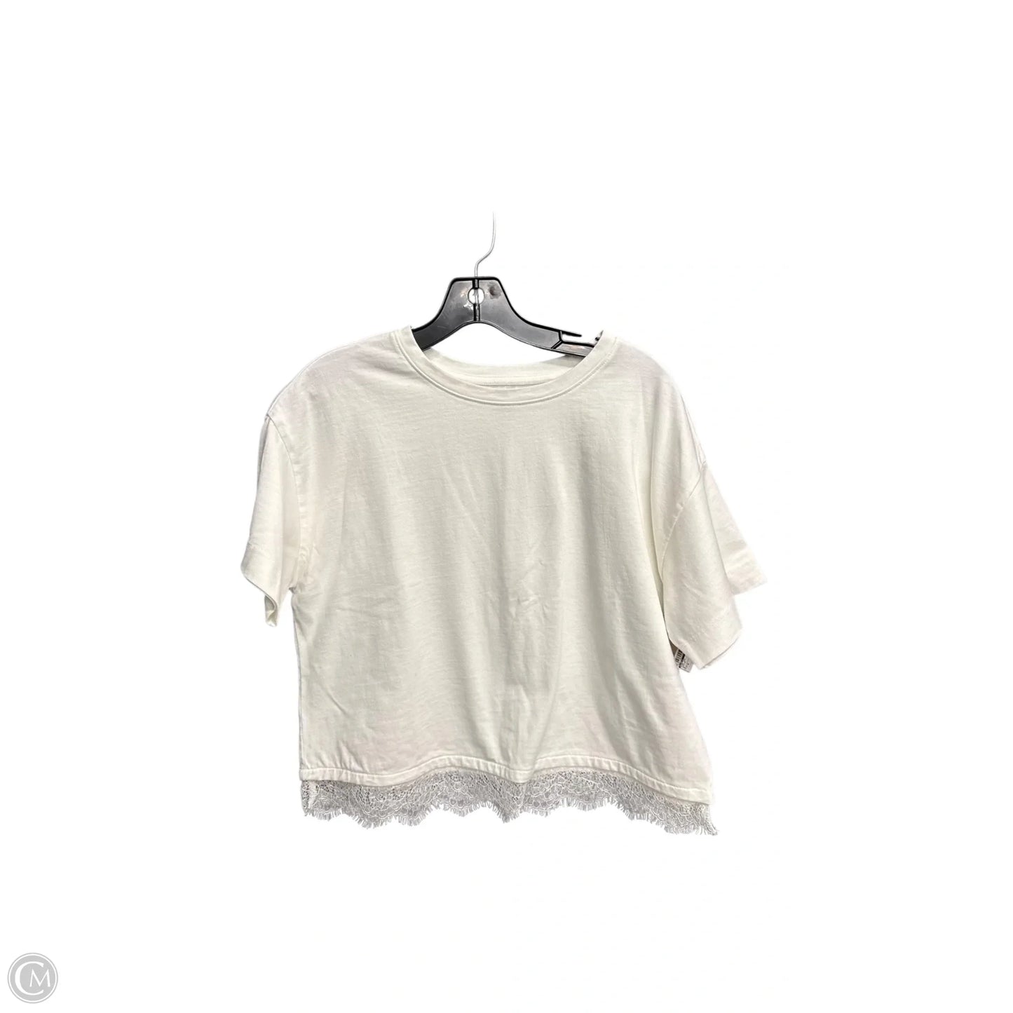 Top Short Sleeve By Loft In White, Size: S
