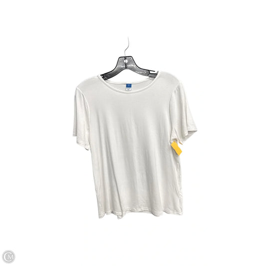 Top Short Sleeve By Old Navy In White, Size: S