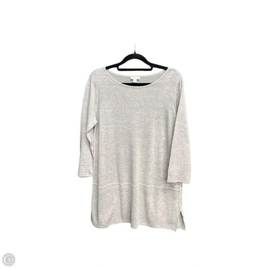 Top Long Sleeve By J. Jill In Grey, Size: Xs