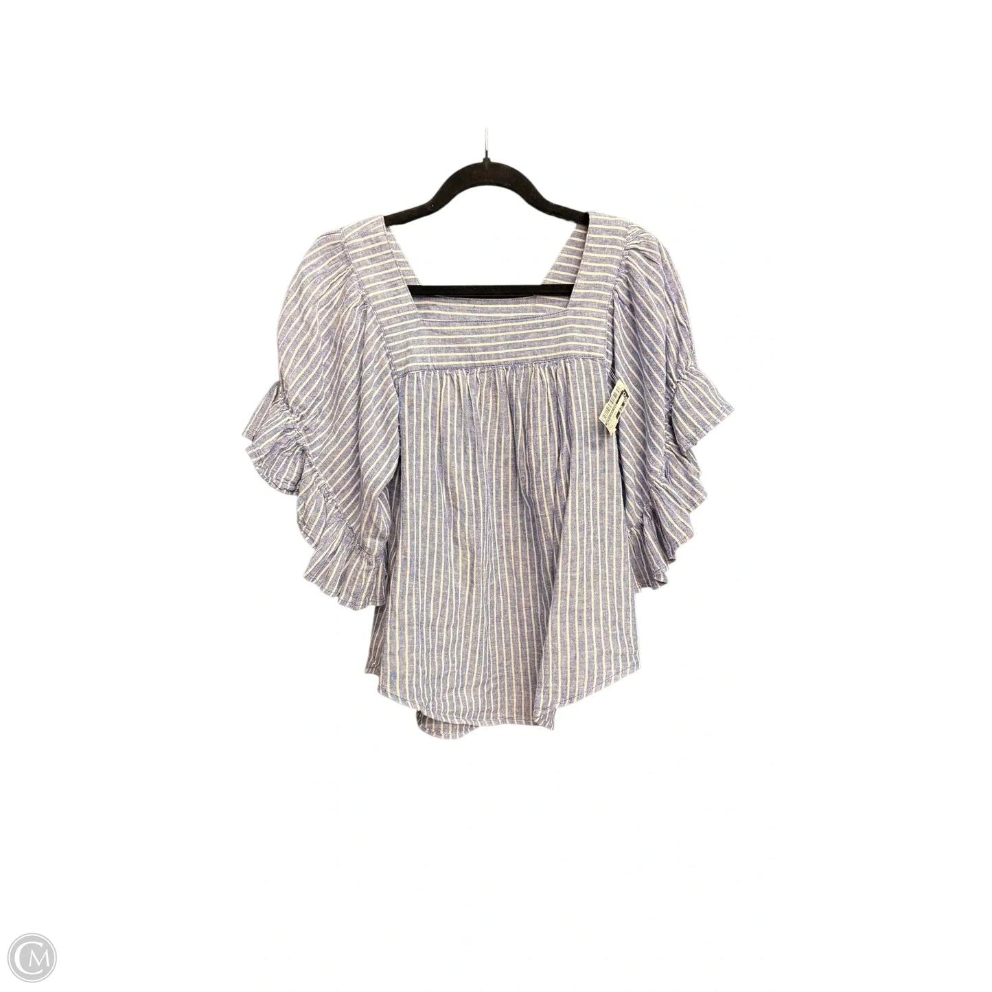 Top Short Sleeve By Beachlunchlounge In Striped Pattern, Size: S