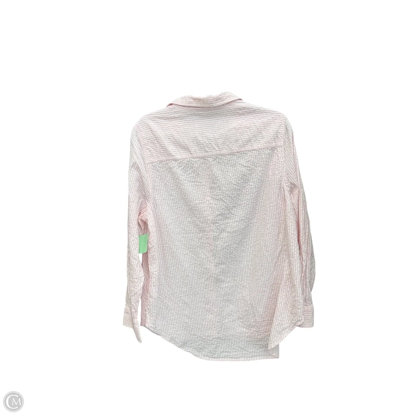 Top Long Sleeve By Lola River In Striped Pattern, Size: L
