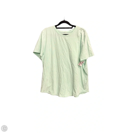 Athletic Top Short Sleeve By Lululemon In Green, Size: M