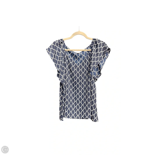 Top Sleeveless By Ann Taylor In Navy, Size: L