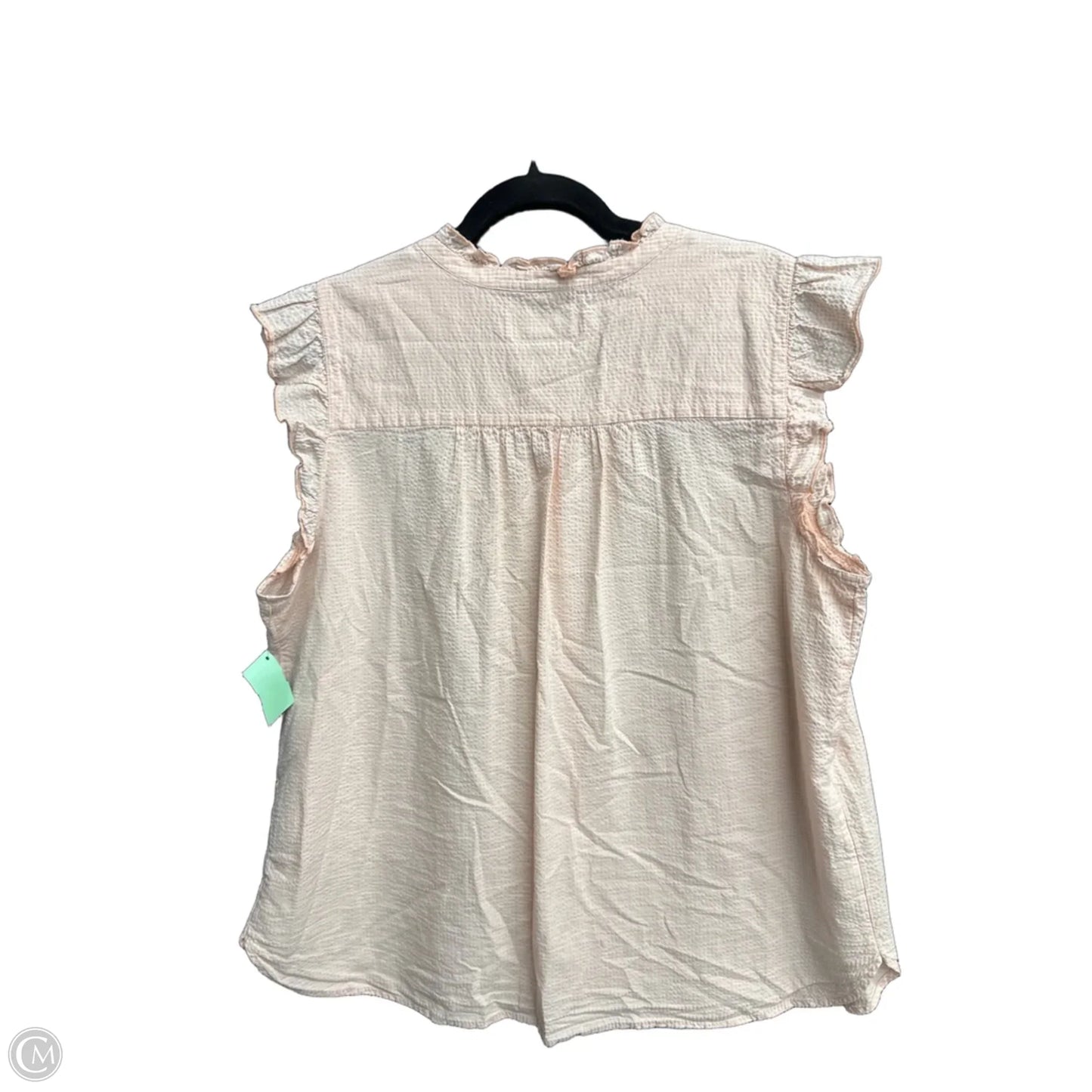 Top Sleeveless By Loft In Orange, Size: Xl