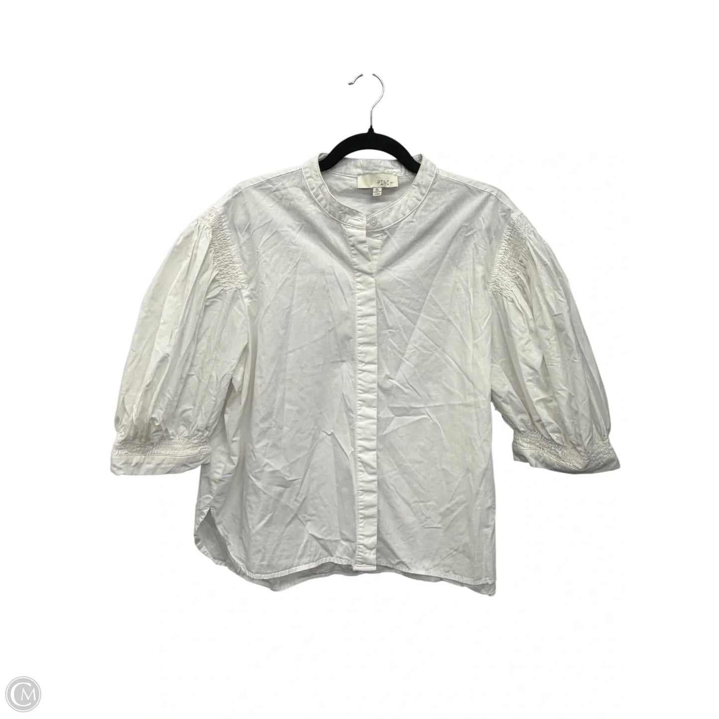 Top Short Sleeve By Pinch In White, Size: Xl