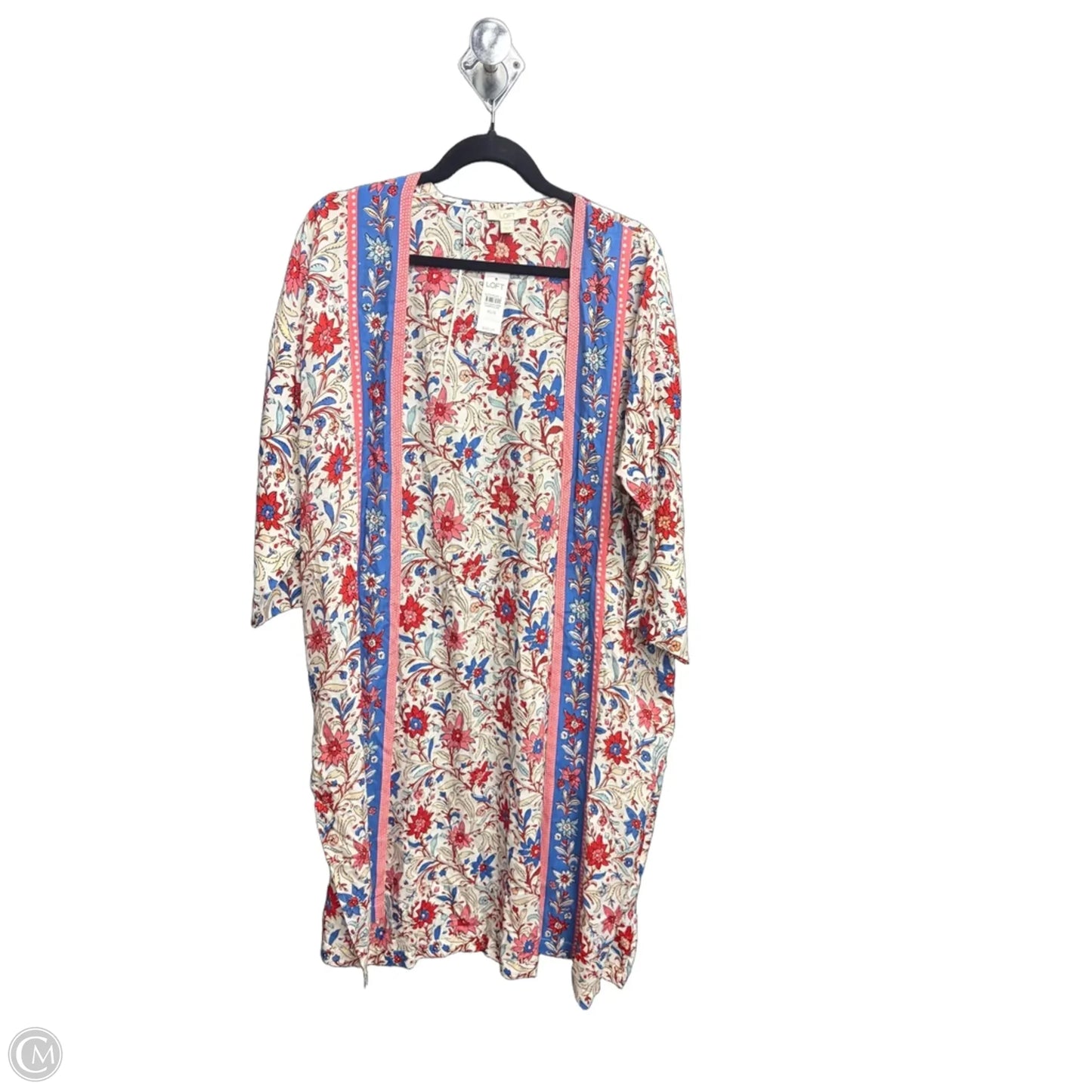 Kimono By Loft In Floral Print, Size: S