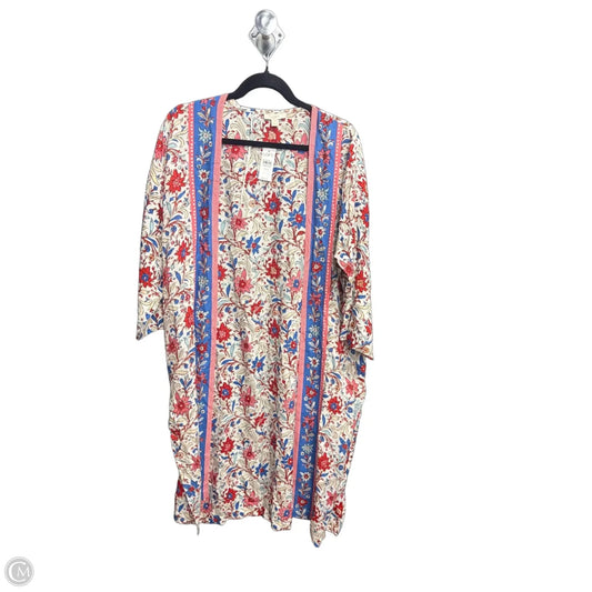 Kimono By Loft In Floral Print, Size: S