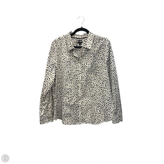 Top Long Sleeve By Talbots In Animal Print, Size: 2x