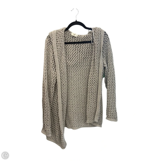 Cardigan By Clothes Mentor In Beige, Size: L